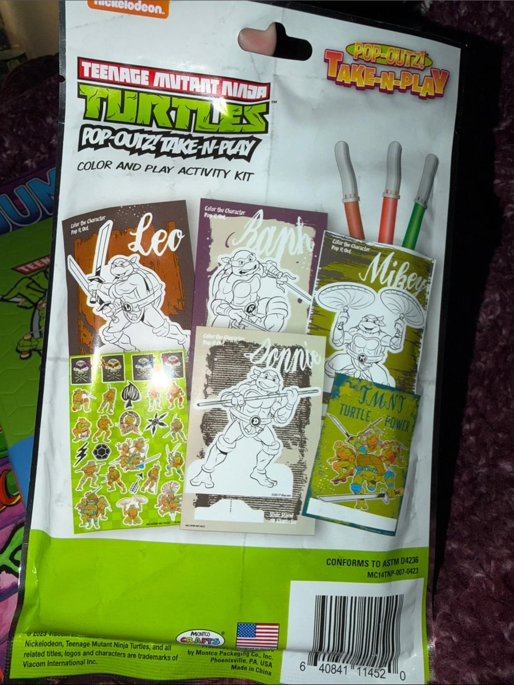 Nickelodeon Teenage Mutant Ninja Turtles Activity & Coloring Bundle, Journal NEW